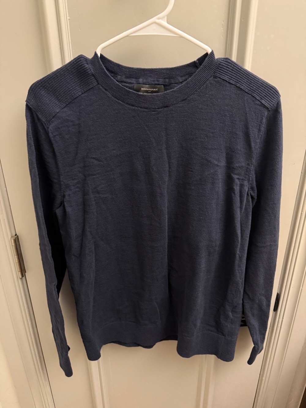 Men's Navy Crewneck Sweater - Banana Republic